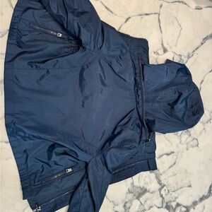 Navy blue baby boy Ralph Lauren polo windbreaker jacket with hood